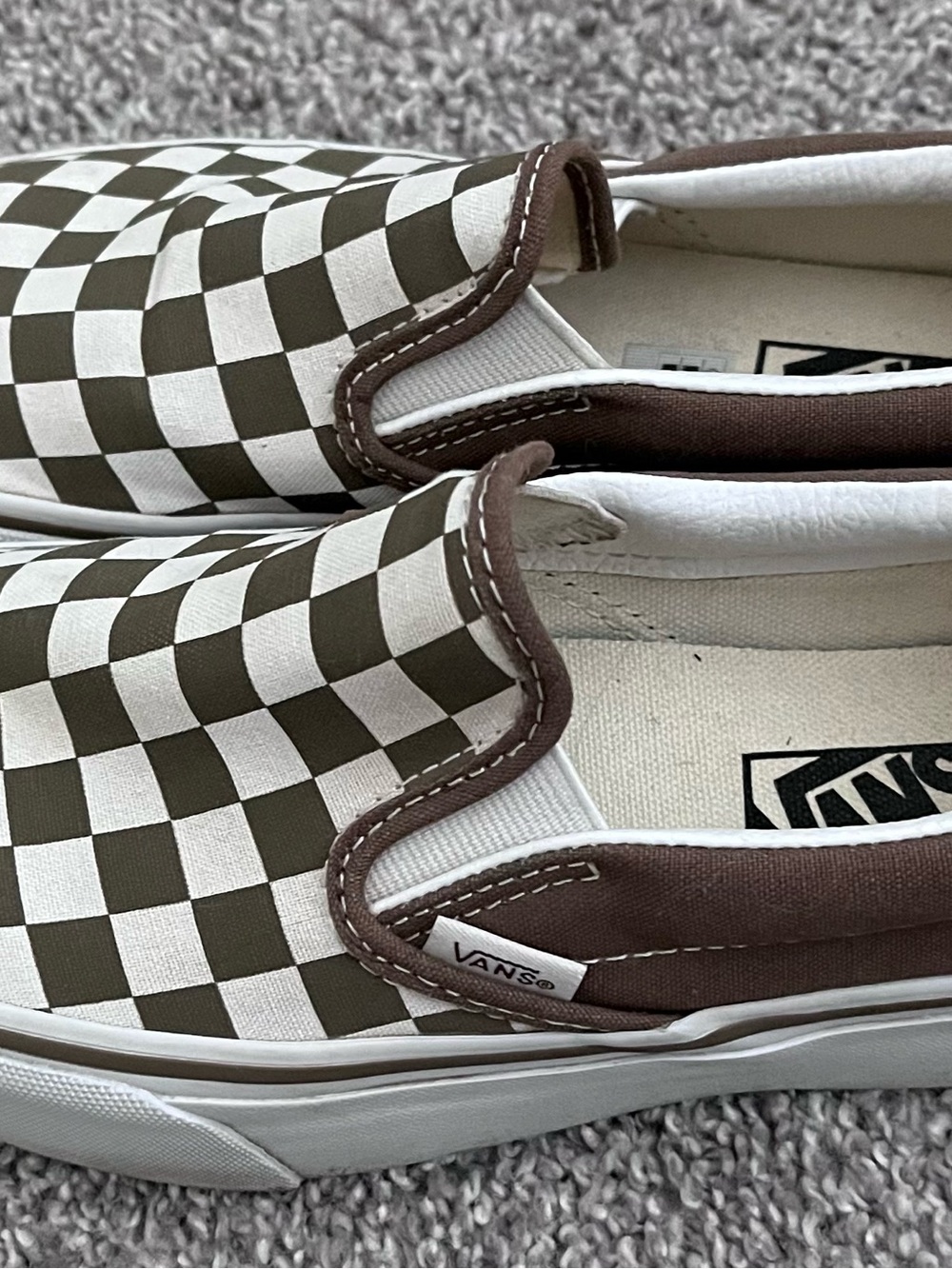 Vans Platform Slip-On Checkerboard Sneakers Size 7 - Picture 2 of 4